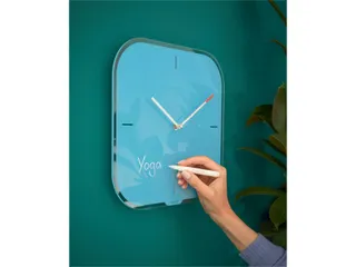 Wandklok Leitz Cosy blauw glas - 7