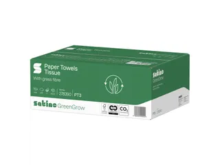 Handdoek Satino PT3 GreenGrow V-vouw 2laags 278390 15x214 vel - 4