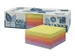 Notitieblok 75x75mm, 2 X 400 Blaadjes, 4 Assorti Kleuren, Blauwe Engel