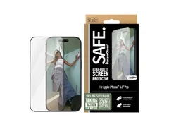 PanzerGlass SAFE. by Screen Protection w. Black Frame iPhone 16 Pro