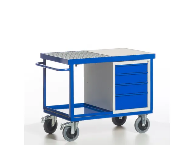 chariot-armoire,force 600kg,2plateau(x),plateau Lxl 1150x700mm