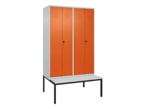 locker voor scheiding van kleding,HxBxD 2120x1200x815mm,4vak