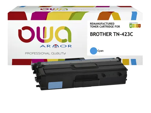 Toner OWA alternatief tbv Brother TN-423C blauw