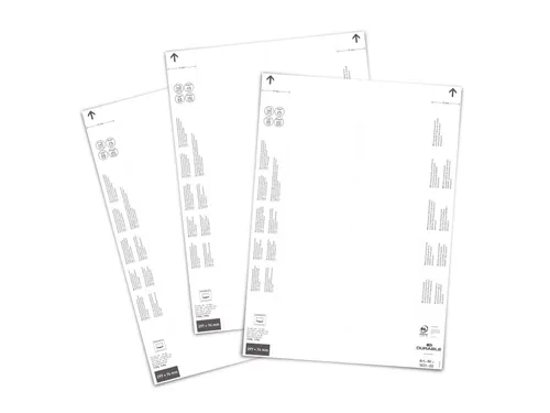 Papieren inserts voor documenthouders 297x74mm (40 kaartjes)