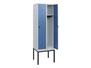 locker,HxBxD 1950x600x500mm,2vak,vak B 300mm,draaigrendel - 2