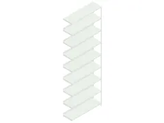 dossierstelling,aanbouwveld,HxBxD 2900x1000x300mm,vaklast 60kg