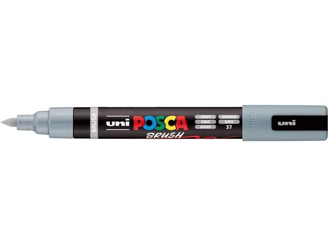 Uni Posca paintmarker PC-5BR 1 - 4 mm penseel grijs
