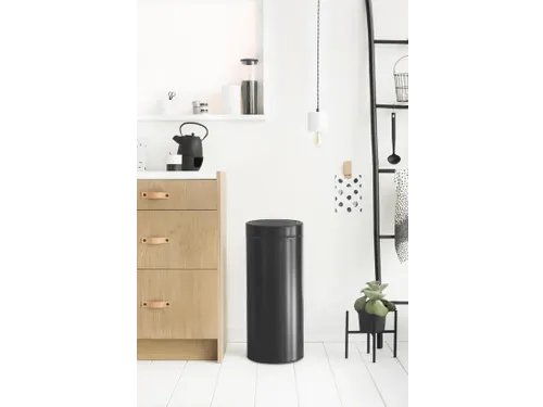 Touch bin New Prullenbak 30 Liter Mat Zwart