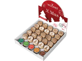 Stempels en stempelkussen Woodies Christmas - 2