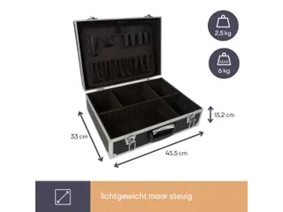 Gereedschapskoffer Met Aluminium Frame 455x330x152mm 22.8 Liter - 7