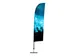 Drapeau Promo Flexible avec socle en acier