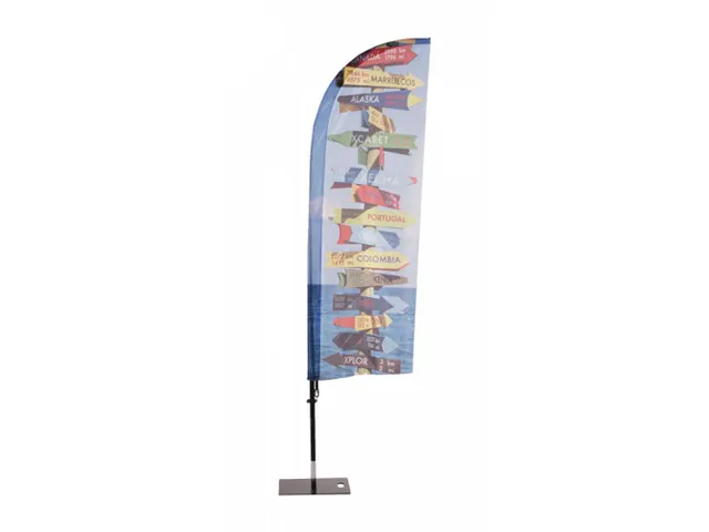 Beach Flag Fiber Small voor Wind of Drop print excl. voet