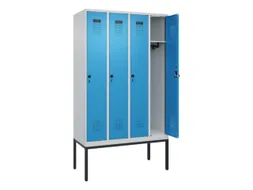 locker,HxBxD 2120x1200x500mm,4vak,vak B 300mm,draaigrendel
