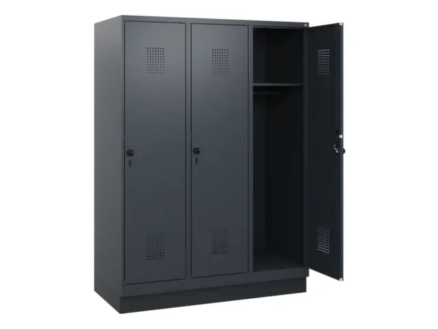 schoollocker,HxBxD 1630x1200x500mm,3vak,vak B 400mm,draaigrendel