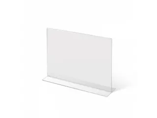 Folderhouder A4 T-Stand Acryl Liggend - 1