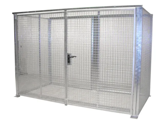 Gasflessendepot Voor 78 Gasflessen 2060x3100x1500mm Staal/draadgaas