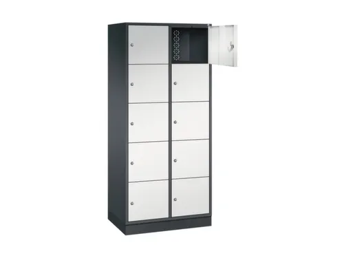 grootvolume-lockersysteem,RAL 7021/RAL 7035,HxBxD 1950x820x500mm