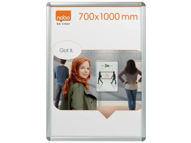 Clicklijst Nobo Premium Plus Aluminium B1 700x1000mm