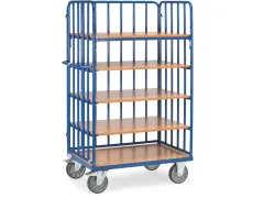 Etagewagens 8353-1 5 Etages Hout 600kg 1200x800mm Ral5007