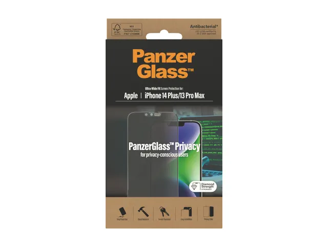PanzerGlass Privacy Screen Protector iPhone 14 Plus | 13 Pro Max |