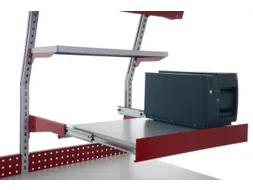 uittrekbaar legbord,v. paktafel,HxBxD 140x1000x500mm,RAL 9006/RAL 3003