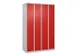 locker voor scheiding van kleding,HxBxD 1850x1200x500mm,4vak