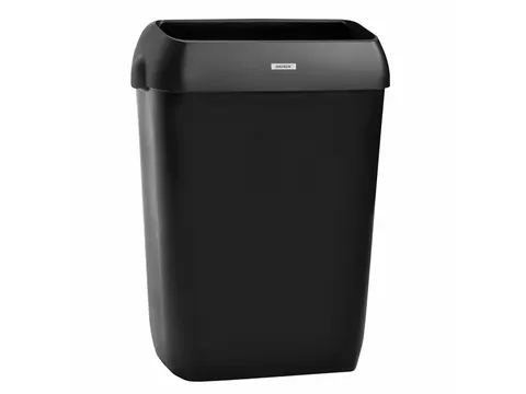 Afvalbak Katrin open inworp 50 liter zwart 92285