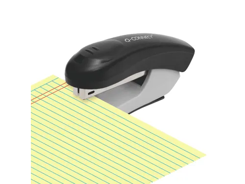 Q-connect Nietmachine Plastic Half Strip 20vel Zwart