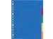 Intercalaires Kangaro 23 perf a405fm 5 onglets fenetre PP colore
