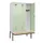 locker met bank,HxBxD 2120x1200x815mm,3vak,vak B 400mm,cilinderslot