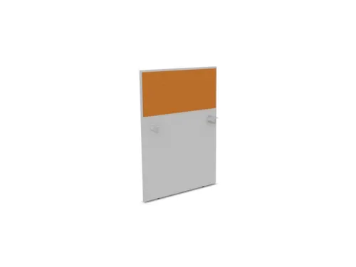 baliepaneel,v. bureau,aanbouw links,B 800mm,MP-lichtgrijs,BN3005-geel