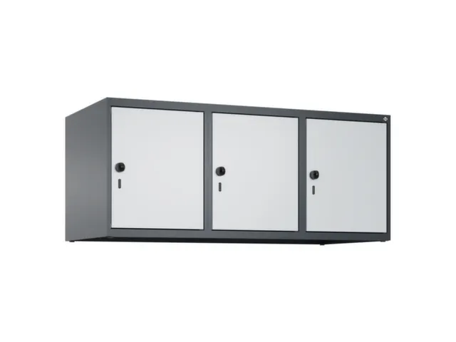 opzetkast,v. locker,3vak.,vak B 400mm,HxBxD 500x1200x500mm