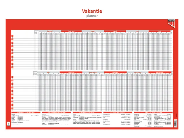 Planning vacances 2026 Quantore