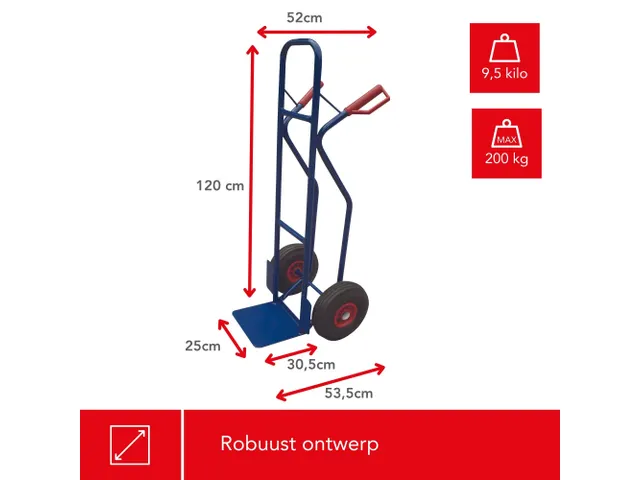 Diable charge max. 200kg