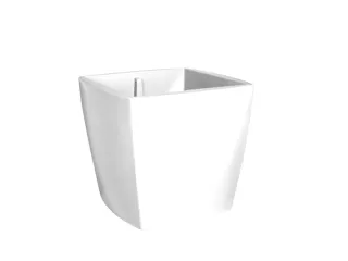 plantenpot,trapeziumvormig,PE,signaalwit,HxBxD 900x1000x1000mm,380l - 2