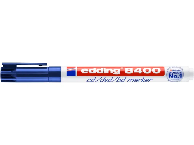 Cd marker edding 8400 rond blauw 0.5-1.0mm