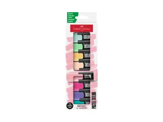 Markeerstift Faber-Castell TXTLNR mini 8st. pastel in karton etui - 1