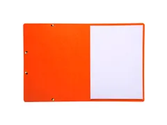 Elastomap zonder klep glanskarton 355gm² A4 Oranje