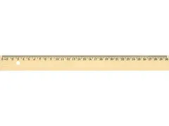 Liniaal Westcott 30cm hout met metaalinleg