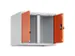 opzetkast,v. locker voor scheiding van kleding,2vak.,vak B 300mm