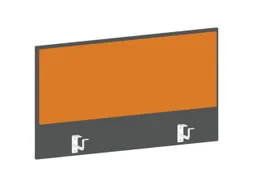 baliepaneel bureau aanbouw achter MS-donkergrijs BN3005-geel 1000mm