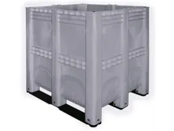 Mega-Stapelcontainer Pe 1250x1300x1150mm 1400 liter Gesloten Antraciet