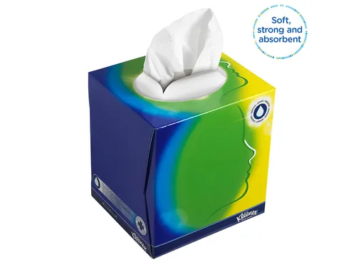 Facial tissues Kleenex kubus 3-laags 56stuks wit 8825