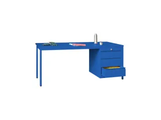 werkbank,HxBxD 900x2000x700mm,onderstel/romp RAL7035,front RAL7016 - 2