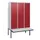 locker met bank,HxBxD 1950x1200x815mm,3vak,vak B 400mm,cil.-slot