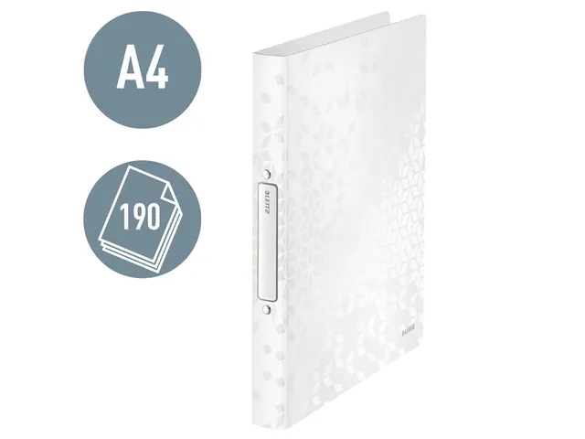 Ringband Leitz WOW A4 2-rings O-mech 25mm PP wit