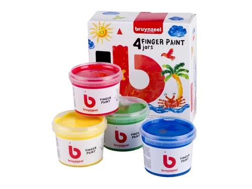 Vingerverf Bruynzeel Kids assorti 4 potjes