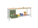 établi,HxlxP 900x2000x700mm,piètement/corps RAL7035,face avant RAL60