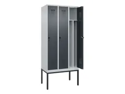 locker voor scheiding van kleding,HxBxD 2120x900x500mm,3vak