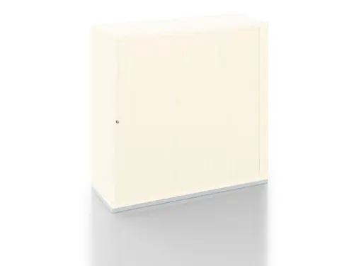 Jaloeziedeurkast 1200x1200x450mm Sokkel Kleur Aluzilver Decor Wit